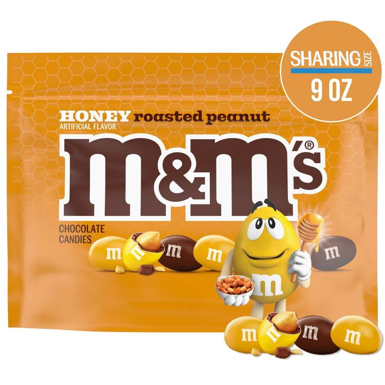 mm'S Honey Roasted Peanut Milk Chocolate Candy, Sharing Size 9.0 oz – Nostalgic Candy Flavor, Candy Bulk & Chocolate Assortment 