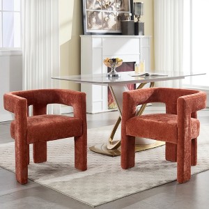 Vatros Upholstered Dining Chairs Barrel Armchairs for Living Room - 1 of 4