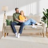 Dyonery 68" Loveseat Comfy Sofa with Spring Cushion, Solid Wood Frame, Tool-Free Assembly, for Living Room, Bedroom, Office, Corduroy - Green - 4 of 4