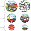 Big Dot of Happiness Cars, Trains, and Airplanes - Transportation Birthday Party Giant Circle Confetti - Party Decorations - Large Confetti 27 Count - 2 of 4