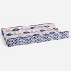 Bacati - Emma Printed Kilim Coral/Mint/Navy Quilted Changing Pad Cover - 4 of 4