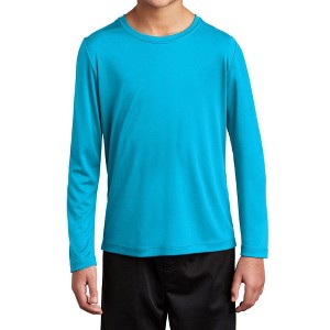 Mafoose Youth PosiCharge Casual Posi-UV Pro Moisture-Wicking Long Sleeve T-shirt - 1 of 4