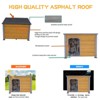 Okak 45IN Insulated Dog House with Solid Surface and Frame, Dog Kennel with Plastic Curtain & Insulation Mat for Indoor or Outdoor Use - 3 of 4