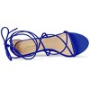 Allegra K Women's Strappy Kitten Heel Lace-Up Sandals - 4 of 4