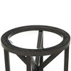NicBex Modern Round/Oval Coffee Table with Uniquely Designed Wooden Base,31.5" Glass Coffee Table,Coffee Tables for Living Room,Study - 4 of 4