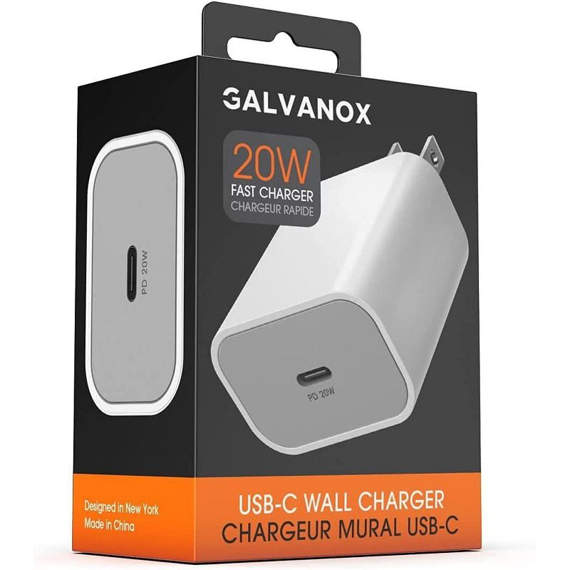Galvanox 20W USB-C Wall Charger Plug -Perfect for Cell Phones & Tablets Designed for Fast Charging - 2 Pack, 3 of 6