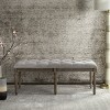 Rocha Tufted Traditional Bench - FOX6231 - Safavieh Couture - 3 of 4