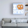 Trademark Fine Art - toddart I Love NYC Pretzel Canvas Art - 2 of 4