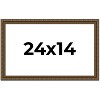 PosterPalooza | Sculpted Gold Picture Frame - UV Acrylic, Backing Board, Hanging Hardware Included - 2 of 4