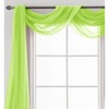 Home Mart Goods Lime Green Sheer Window Scarf Valance Topper Draping Extra Long - 37" x 216" - 2 of 4