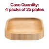 Smarty Had A Party 5" Square Palm Leaf Eco Friendly Pastry Plates - 100 pcs - 4 of 4