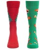 MeMoi Men's 2 Pair Pack Novelty Holiday Food Crew Socks Red 10-13 - 2 of 4