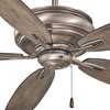 54" Minka Aire Industrial Farmhouse Indoor Ceiling Fan Burnished Nickel Seashore Gray for Living Room Kitchen Bedroom Family Home - 3 of 4