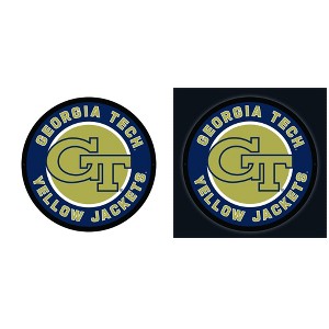 Evergreen Ultra-Thin Edgelight LED Wall Decor, Round, Georgia Tech University- 23 x 23 Inches Made In USA - 1 of 4