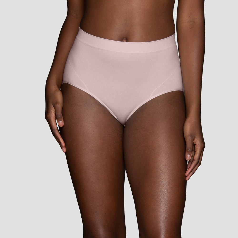 Vanity Fair Lingerie Women's Smoothing Comfort Seamless Briefs - Pink 7