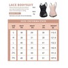 Women's Lace Bodysuit Shapewear Adjustable Straps Crotch Hooks Tummy Control - 4 of 4