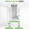 NutriChef 1 Gallon Glass Cold Brew Coffee Maker with Stainless Tap and Spigot Metal Lid Filters - 2 of 4