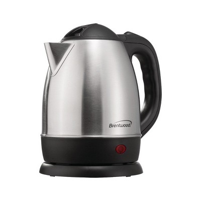 Brushed Stainless Steel 1.2 Quart Cordless Electric Tea Kettle