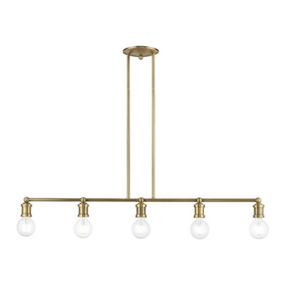 Livex Lighting Lansdale 5 - Light Chandelier in  Antique Brass