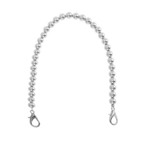 Unique Bargains Faux Pearl Handbag Strap Silver Tone 1 Pc - 1 of 4