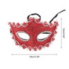 Unique Bargains Pointed Head Dragon-Design Half Face Party Mask 1 Pc - 2 of 4