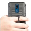 Nakedcellphone Combo for LG K40, Solo, K12 Plus, Harmony 3 - Ring Grip/Stand Case and Belt Clip Holster - Black - 4 of 4