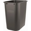 Racxily 2 Pack 7 Gallon Plastic Office Trash Can, Waste Basket, Garbage Can for Home, Office Black - 2 of 3