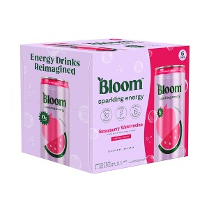 Bloom Strawberry Watermelon Energy Drink - 6pk/12 fl oz Cans - 1 of 3