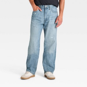 Men's Loose Fit Denim Jeans - Goodfellow & Co™ Light Wash 29x32