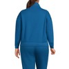 Lands' End Women's Serious Sweats Relaxed Long Sleeve Half Zip Sweatshirt - 2 of 3