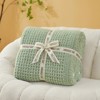 Snuggle Sac Reversible Waffle Knit Throw Blanket Cozy Microfiber Throw - 2 of 4