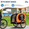 Dog Bike Trailer, 88LBS Dog Cart for Bicycle, Pet Cart Bicycle Carrier for Small and Medium Pets,Easy Folding Cart Frame, Quick Release Wheel - 4 of 4