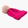 Turtle Fur Youth Girls Lizzy Faux Fur Pom Beanie - 2 of 4