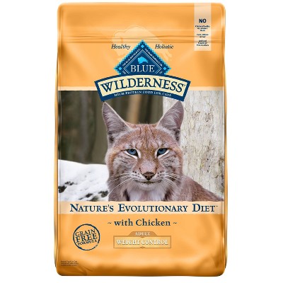 Blue Buffalo Wilderness Grain Free Weight Control with Chicken Adult Premium Dry Cat Food - 9.5lbs