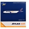 Boeing 777-200LR Commercial Aircraft "Atlas Air" (N703GT) White with Blue Tail 1/400 Diecast Model Airplane by GeminiJets - 3 of 3