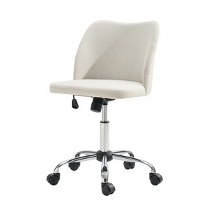 Cecilia Modern Armless Office Chair with Metal Legs|ARTFUL LIVING DESIGN - 1 of 4