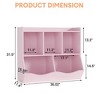 Stylish Wooden Toy Shelf, Toy Storage and Organization Shelf, Double-Layer Children's Bookshelf, - 3 of 4
