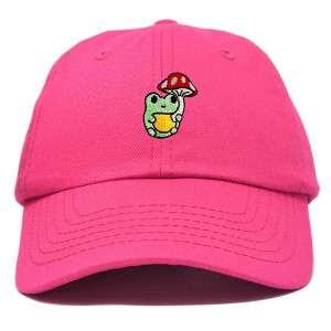 Dalix Mushroom Frog Unicorn Embroidered Cotton Dad Hat Baseball Cap Adjustable Mens Womens - 1 of 4