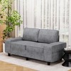 Uptiot Modern Style Indoor Loveseat With Side Pockets - 2 of 4