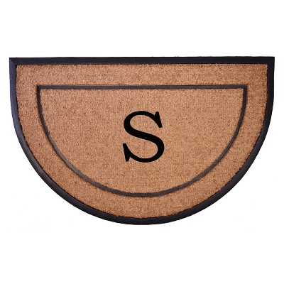 Calloway Mills 106573048S The General Monogram Doormat 30 In. x 48 In. Letter S