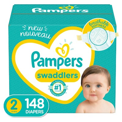 size 2 pampers swaddlers