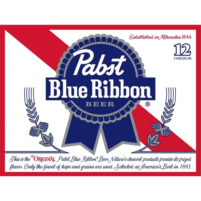 Pabst Blue Ribbon Beer - 12pk/12 fl oz Cans, 4 of 8