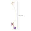 Unique Bargains Pearl Chain Bow Water Cup Pendant 1 Pc - 2 of 4