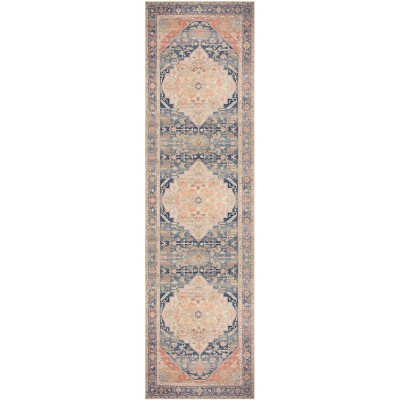 Nourison Vintage Washables Medallion Traditional Non-Slip Indoor Rug
