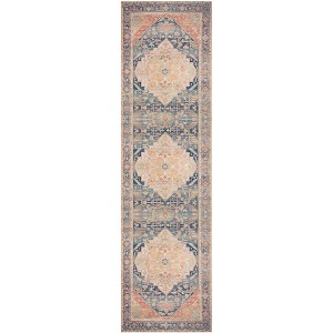 Nourison Vintage Washables Medallion Traditional Non-Slip Indoor Rug - 1 of 4