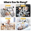 Itopfox Spiral Car Seat Baby Toys 0-6 Months, High Contrast Sensory Hanging Stroller Accessories, Newborn Gifts for Boys Girls, Black and White Cow - 2 of 4