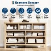 Fluted Dresser for Bedroom with 7 Drawers,Modern Chest of Drawers,Wooden Dresser TV Stand,Closet Clothes Storage Organizer for Living Room,Hallway - 4 of 4
