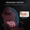 GTPLAYER Pro Gaming Chair with Footrest, Dual Bluetooth 5.1 Speakers PVC Leather Recliner, Winered - image 3 of 4