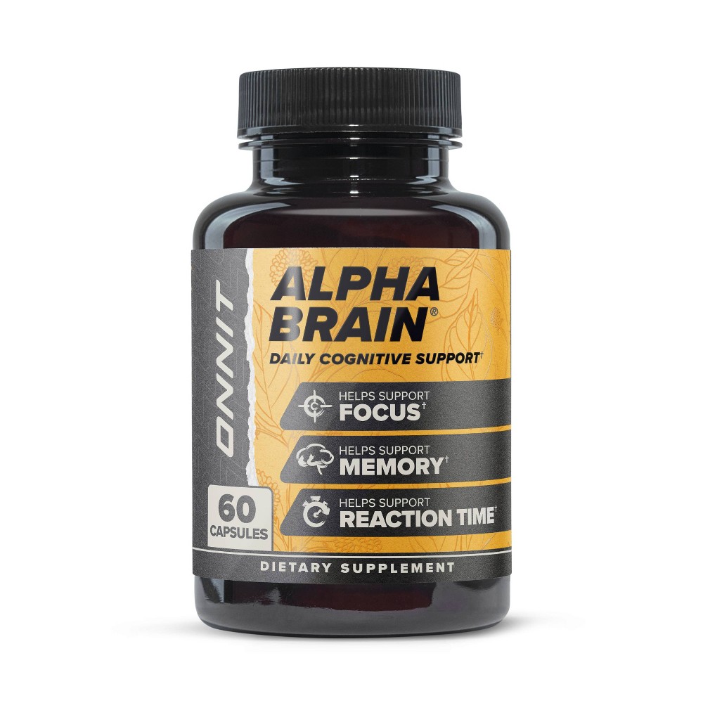 Photos - Vitamins & Minerals Onnit Alpha Brain Nootropic Brain Health Supplement - 60ct