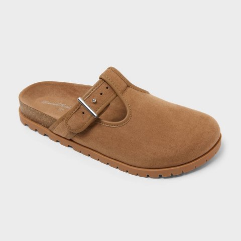 Женские сабо Universal Thread Women’s Darby T-Strapped Mule Shoes with Memory Foam Insole - Universal Thread™ Sand 10